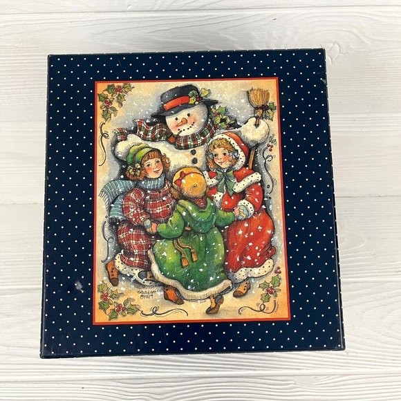Lang & Wise Classic Santa Merry Round Snowman Set Susan Winget 1st Edition 1998 - Picture 2 of 16